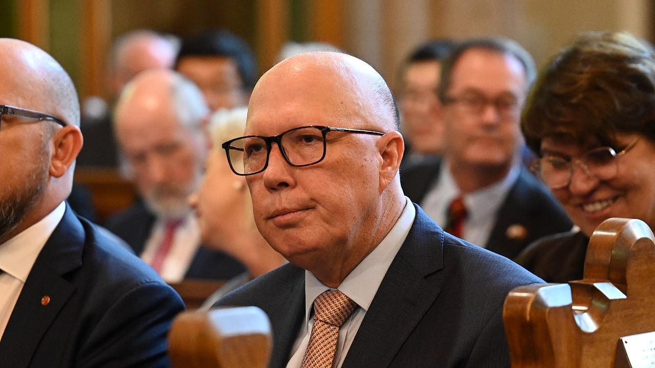 Peter Dutton attended a Ecumenical service to commemorate the commencement of parliament for 2024 in Canberra. Picture: NCA NewsWire / Martin Ollman