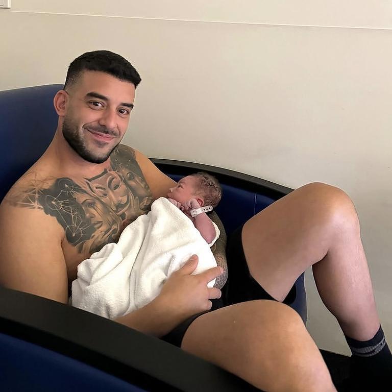 Adrian Portelli recently became a dad to a baby boy. Picture: Instagram