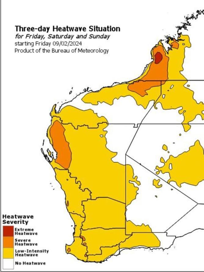 Assignment Freelance Picture West Australia will be experiencing an extreme heatwave, with some
 areas tipped to reach close to 50 degrees over the coming days. &#160;Picture: Bom