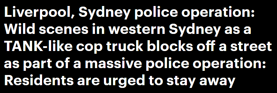 悉尼警方展开突袭行动！1男子家中被捕，多条街道封锁（视频/组图） - 1