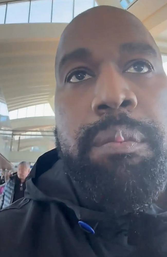 Fans noticed the growth during the Grammy winner’s latest Instagram video message. Picture: kanyewest/Instagram