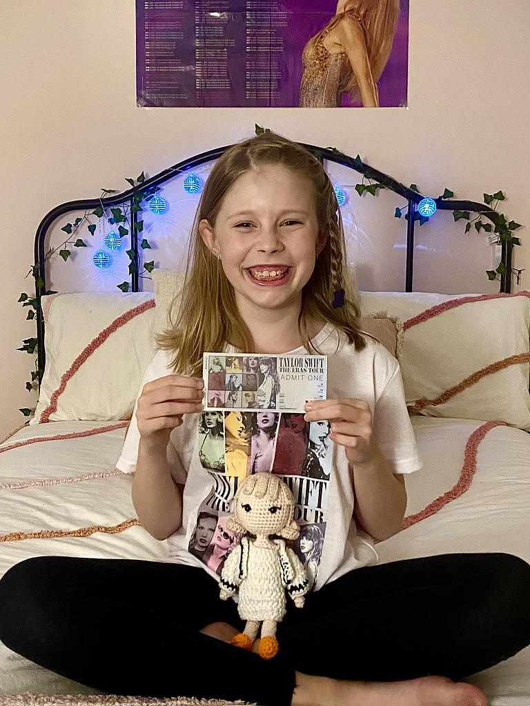 Tilly Gummow 10yrs received Taylor Swift tickets through a group of women who are helping fans buy and sell tickets to Taylor Swift concerts around the country. They have helped more than 300 fans buy tickets from legitimate sellers, making dreams come true – for ordinary fans