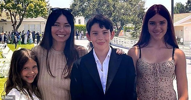 Jackson lives in Los Angeles with mum Erica Packer and sisters Indigo and Emmanuelle