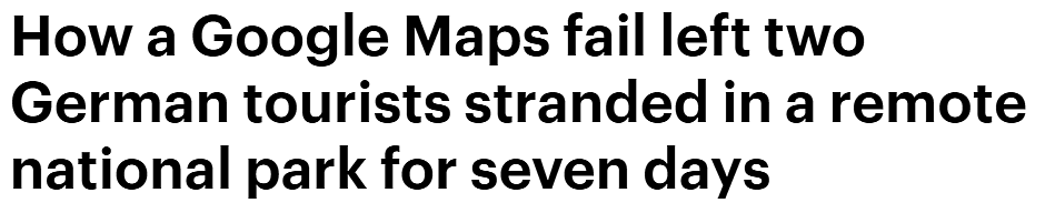 受谷歌地图误导，澳洲2游客被困偏远地区数日！徒步自救成功（组图） - 1