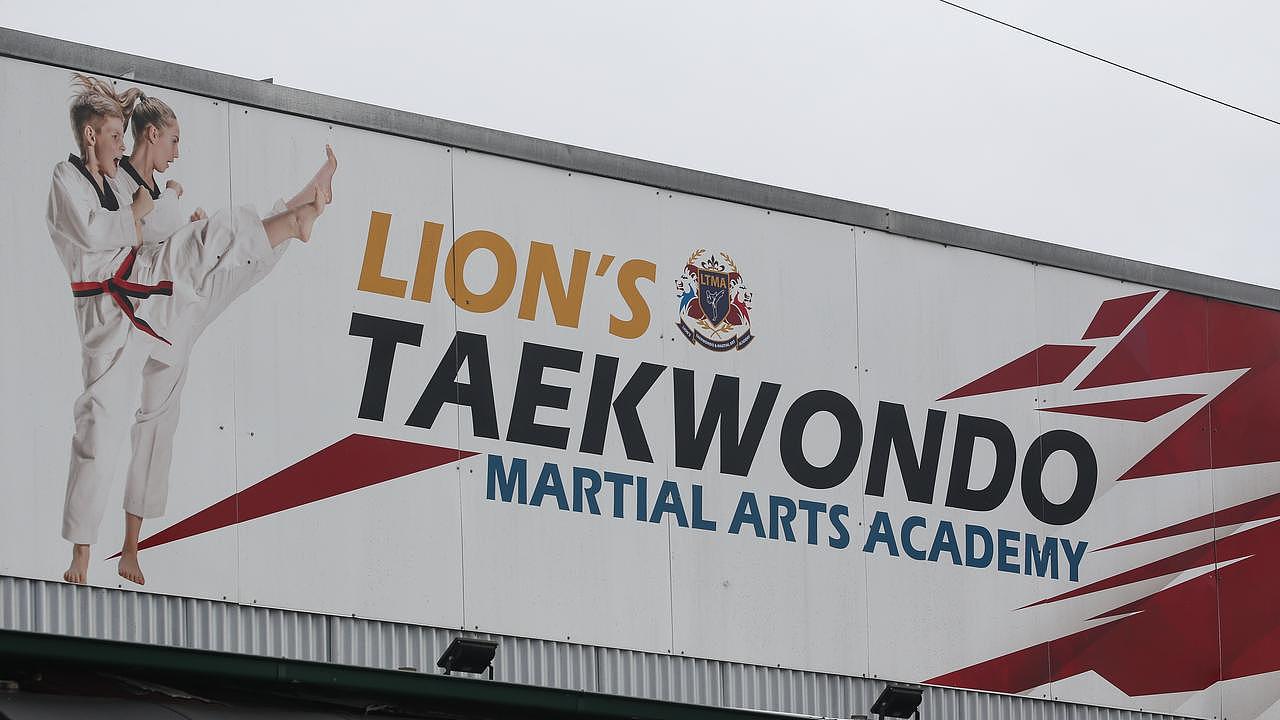 The Lion’s Taekwondo Martial Arts Academy in North Parramatta where the body of a woman and a child were discovered. Picture: NCA NewsWire/Gaye Gerard.
