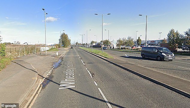 Wheatley Road in Doncaster where Mycroft crashed into the BMW where Ms Oliver was a passenger. Sheffield Crown Court heard how Mycroft had been driving at 78mph in a 40mph zone and ignored the traffic light which had been on red for six seconds (Google Street View)