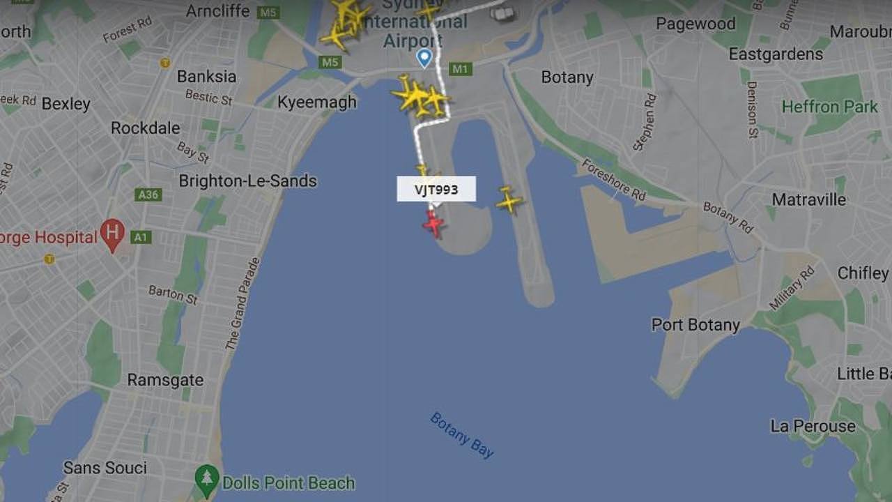 Swifts jet takes off from Sydney Airport for Singapore. Picture: FlightRadar24