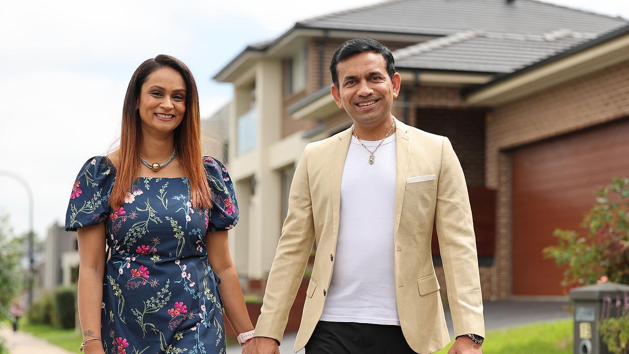 Bharat Patel and wife Vaishali own 30 investment properties. Picture: Tim Hunter.