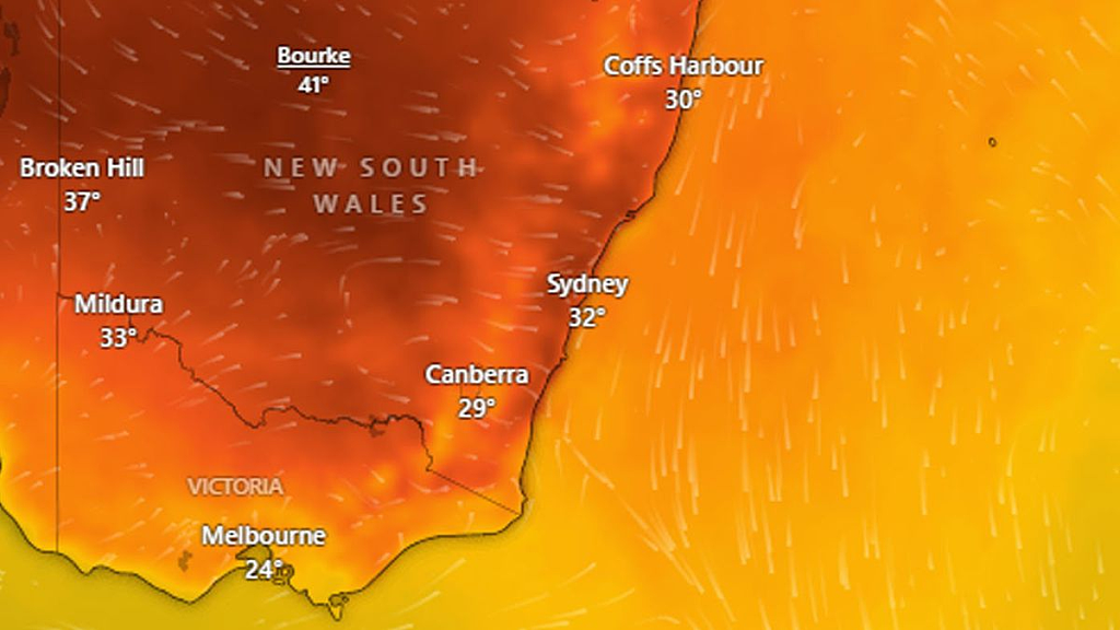 夏季最后一天热浪来袭！悉尼多地气温逼近40度，下午有望转凉（图） - 2