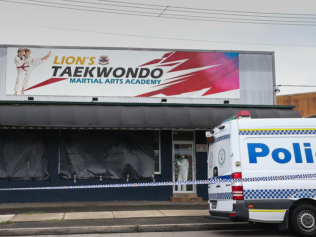 The bodies of Mrs Cho and her son were found at the taekwondo centre. Picture: Gaye Gerard