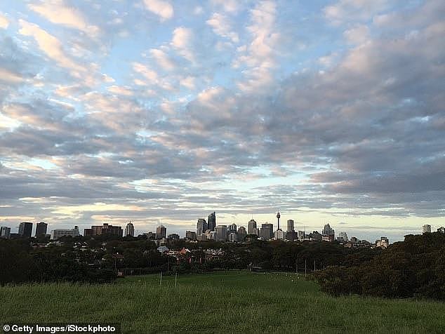 A man suspected of being the infamous 'Moore Park rapist' - who terrorised Sydney by sexually assaulting at least 10 women between 1991 and 1993 - has been arrested at the city's airport (pictured: the view from Moore Park over Sydney's CBD)