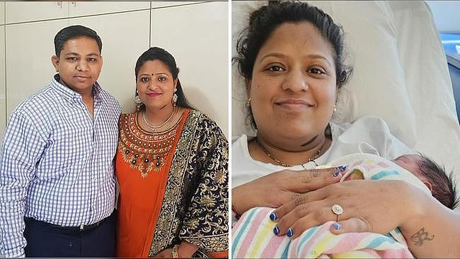 Roshni Lad went into labour on Tuesday morning and was forced to give birth on the West Gate Bridge because of the Extinction Rebellion protest.