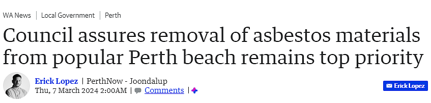 珀斯热门海滩发现有毒污染物，对人类健康有风险，当局对游客发出警告（组图） - 1