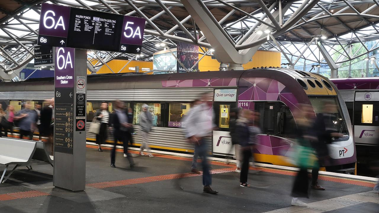 Victoria’s rail worker union is plotting a 24-hour strike across the country. Picture: David Crosling