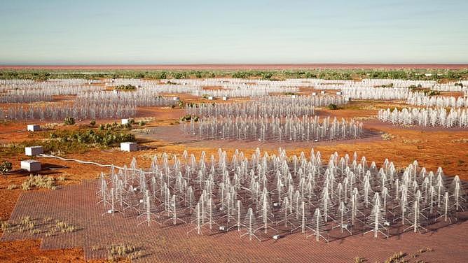 More than 130,000 two-metre-tall antennas will be installed at the Square Kilometre Array site. (HANDOUT/OGILVY)