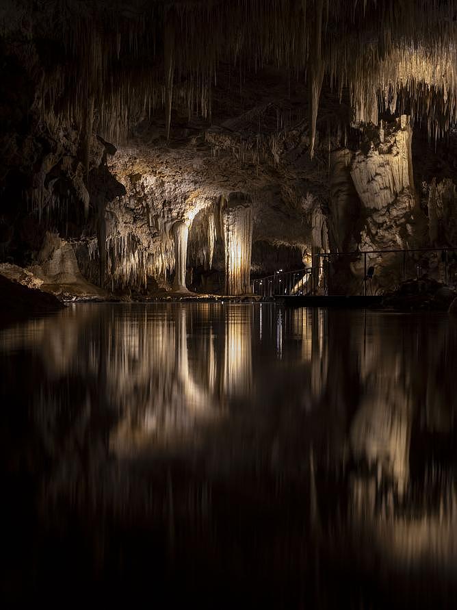 When the cave flooded in the 1920s, tunnels were built do drain the excess water out of fear it would damage the iconic suspended table. Mr Dillon said it would take a few thousand years for this to occur. 
