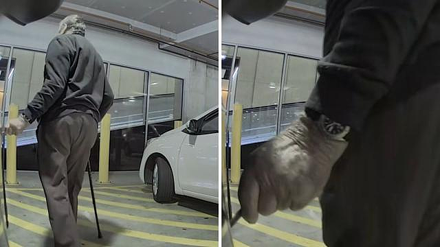 “帮我找到他！”墨尔本男子汽车遭老人刮花，监控画面曝光（视频/图） - 2