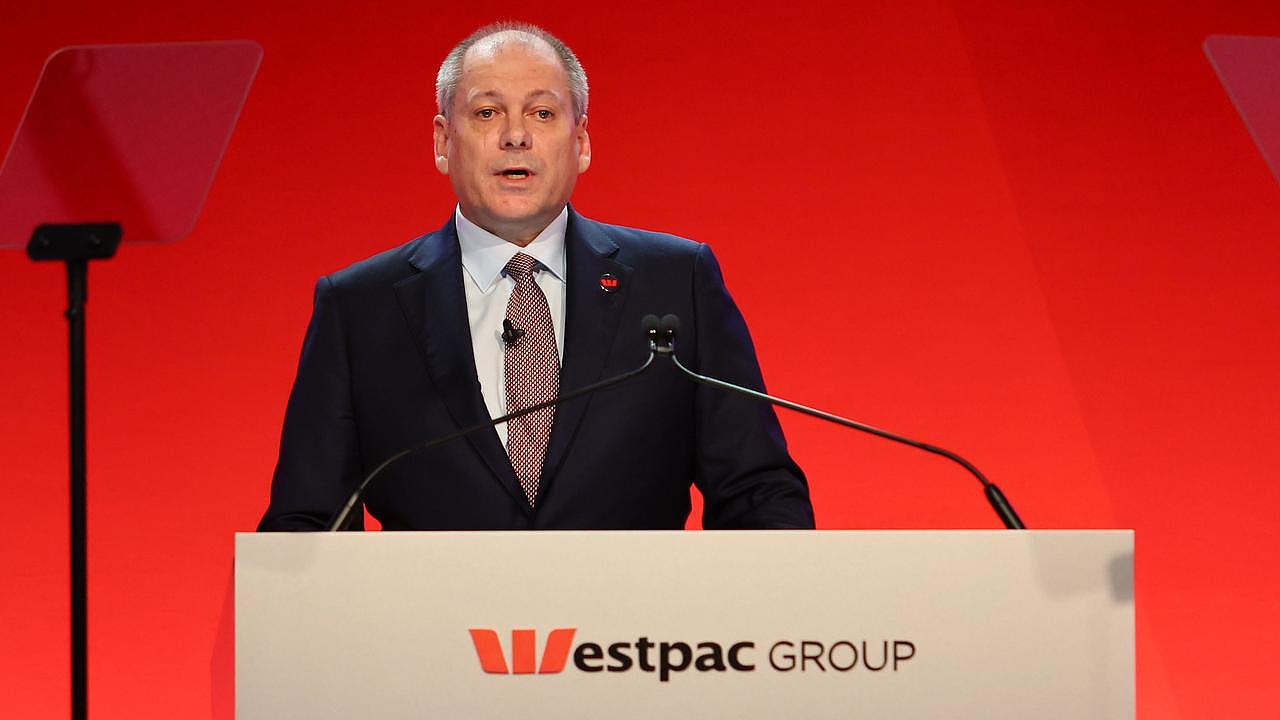 Westpac CEO Peter King speaks during the annual Westpac AGM in Brisbane. Picture: NCA NewsWire/Tertius Pickard