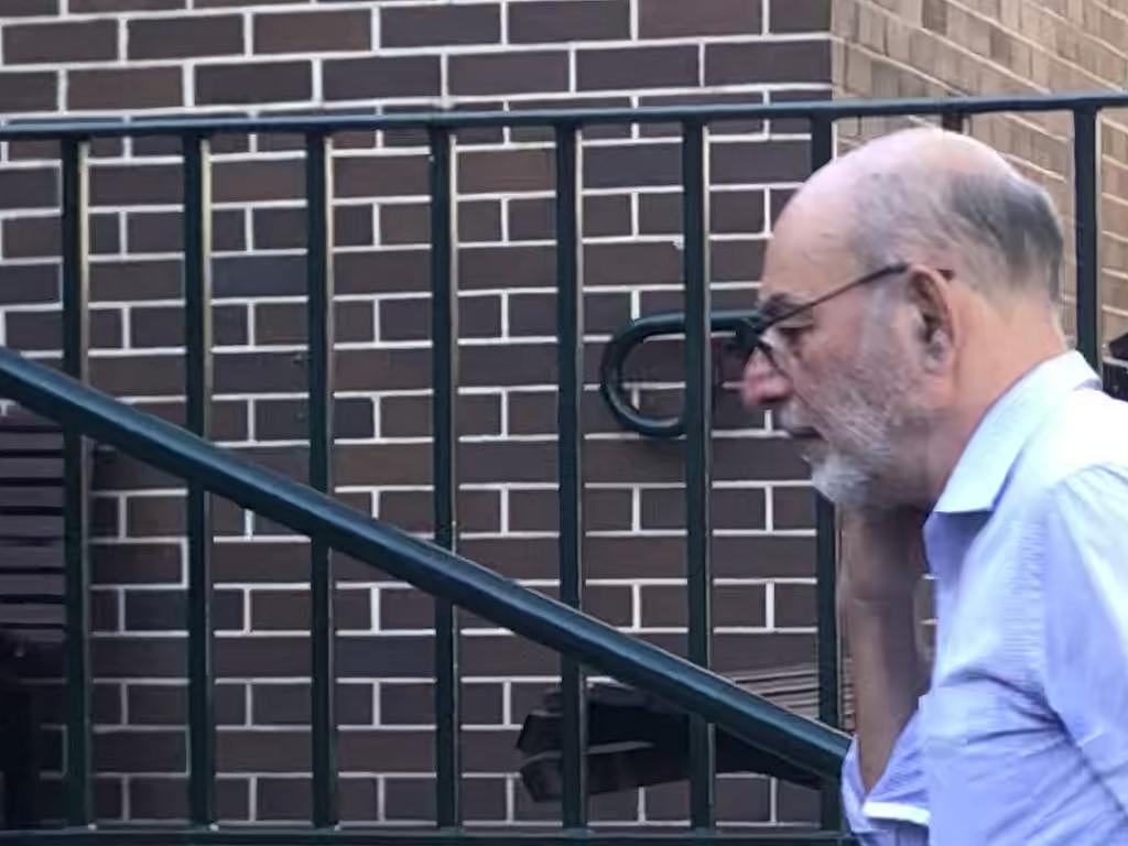 Faramarz Atshan, 71, a former high school maths teacher of Mona Vale, outside Manly Local Court on Thursday. Picture: Manly Daily