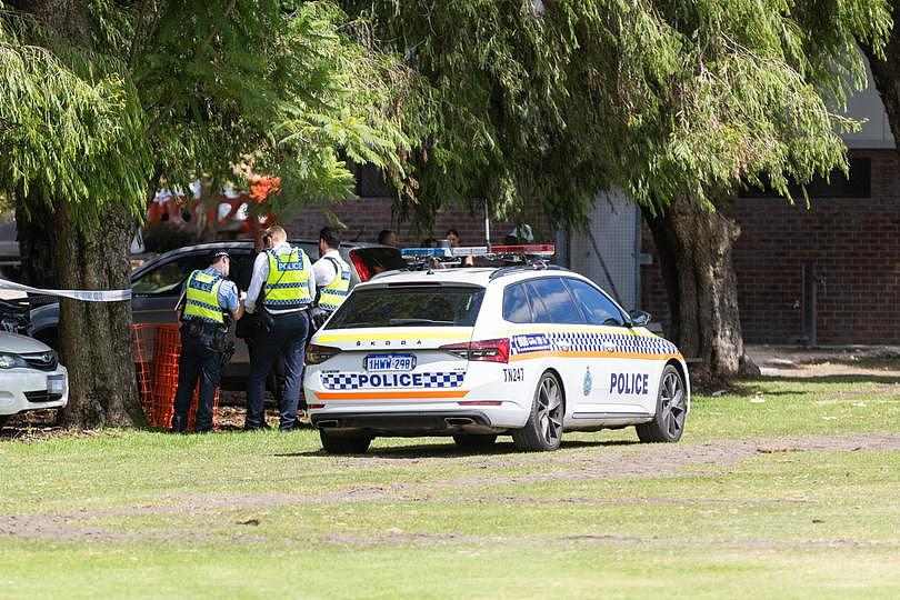 The scene of an incident in Bayswater Halliday Park Andrew Ritchie