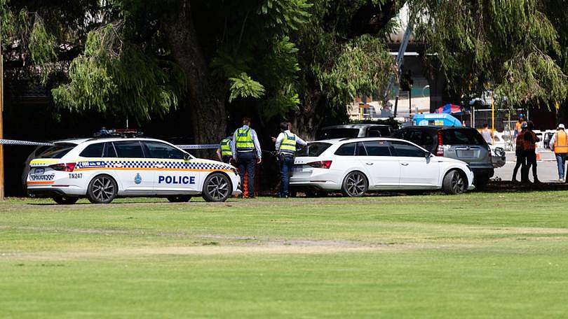 The scene of an incident in Bayswater Halliday Park