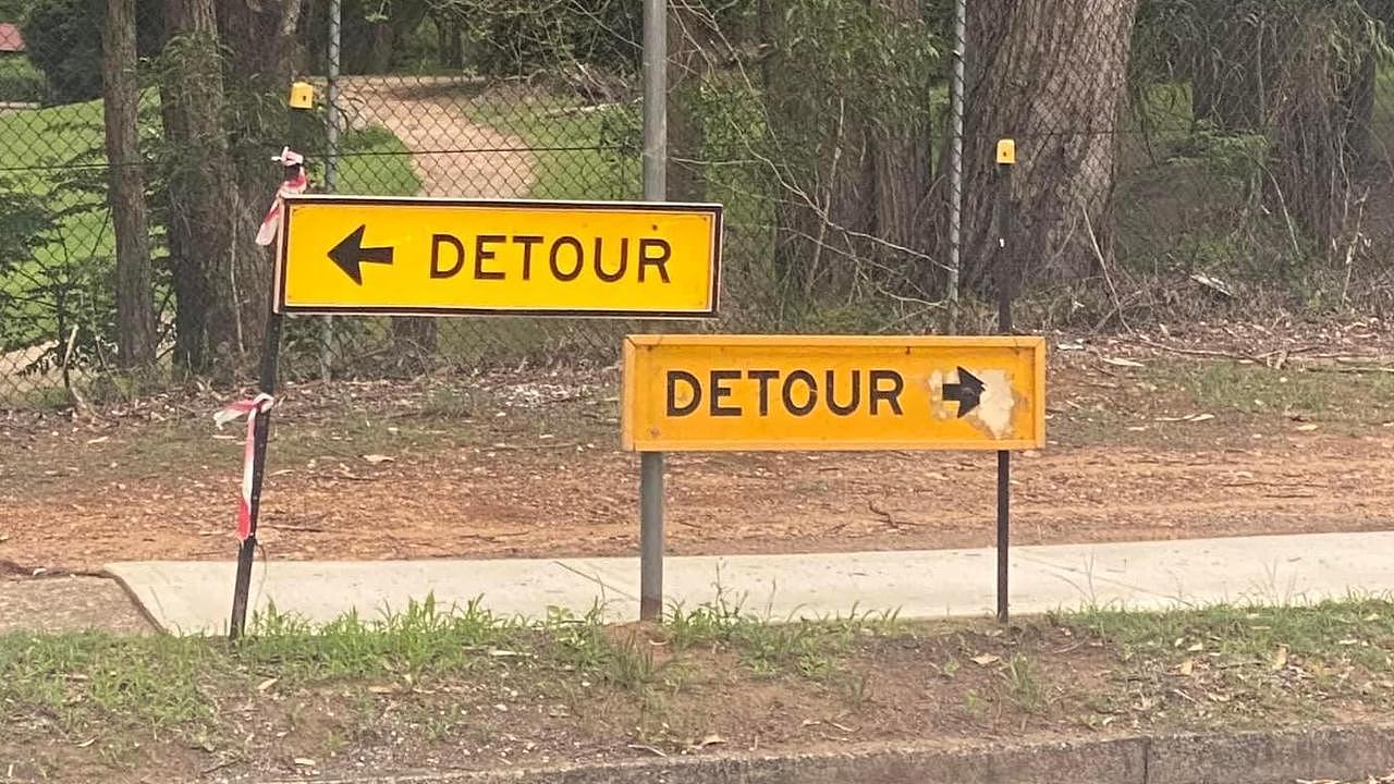 The sinkhole has resulted in significant detours for the suburb.