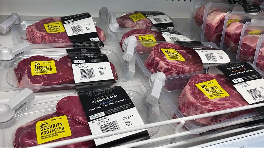 “零元购”肆虐澳洲超市，Coles再出新招！高档肉类全上防盗标识，严打盗窃行为（组图） - 2