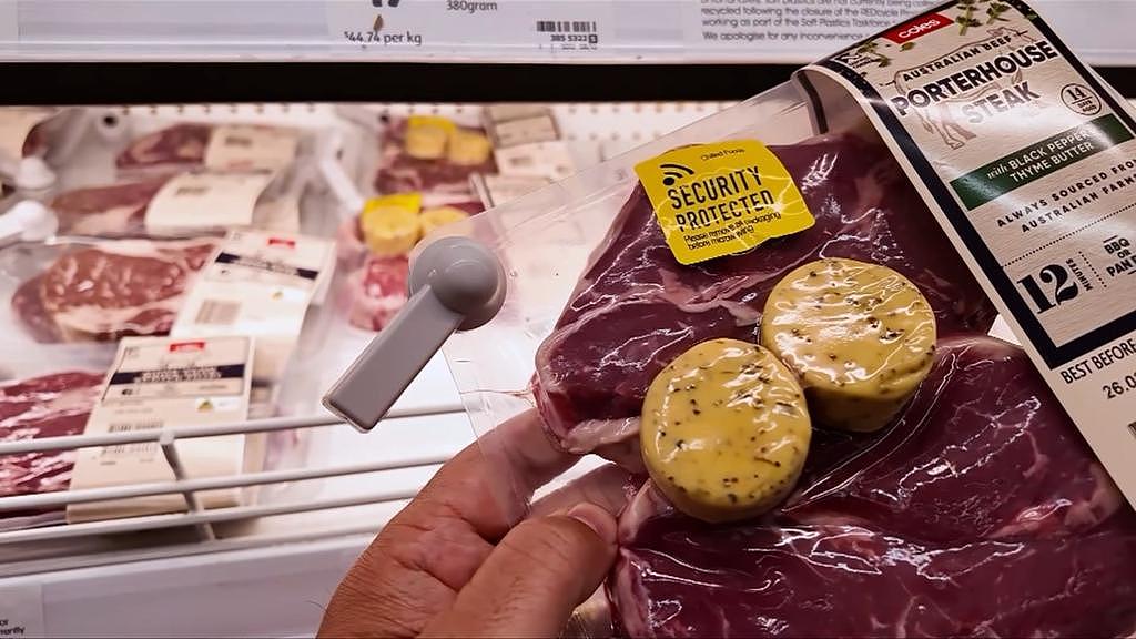 “零元购”肆虐澳洲超市，Coles再出新招！高档肉类全上防盗标识，严打盗窃行为（组图） - 3