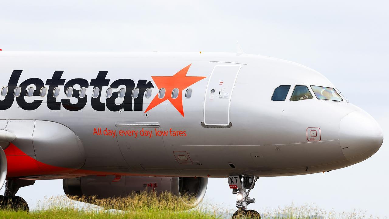 A Jetstar flight was forced to abort takeoff from Melbourne Airport after a door was left open. (Photo by Jenny Evans/Getty Images)