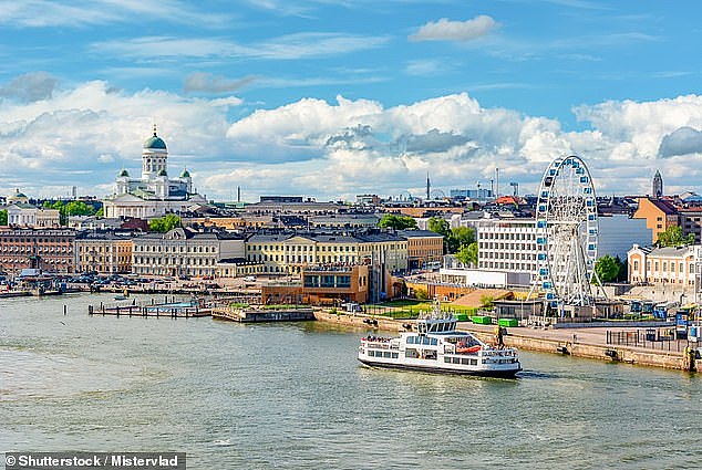 Finland has been named the world's happiest country for the seventh year running, in an annual UN-sponsored index. Pictured: Helsinki