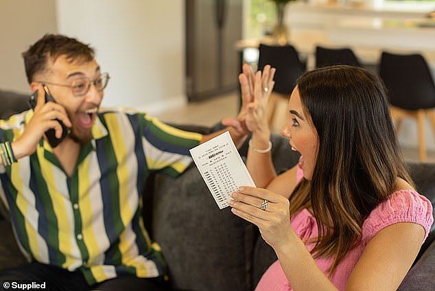 The man was alone at the breakfast table when he discovered he had won a total of $1,704,523 after initially thinking he had won $100 (stock image)