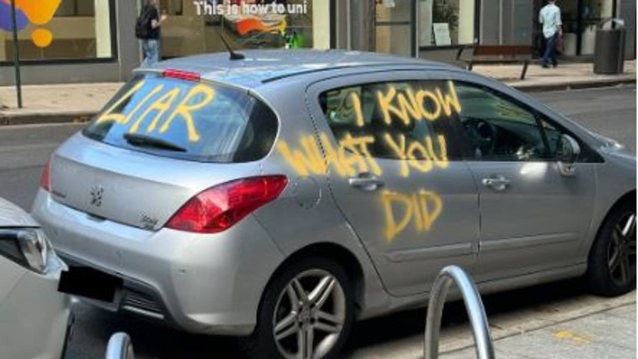 Pictures of the car appeared across social media as people tried to seek out the ‘revenge’ story. Picture: Reddit