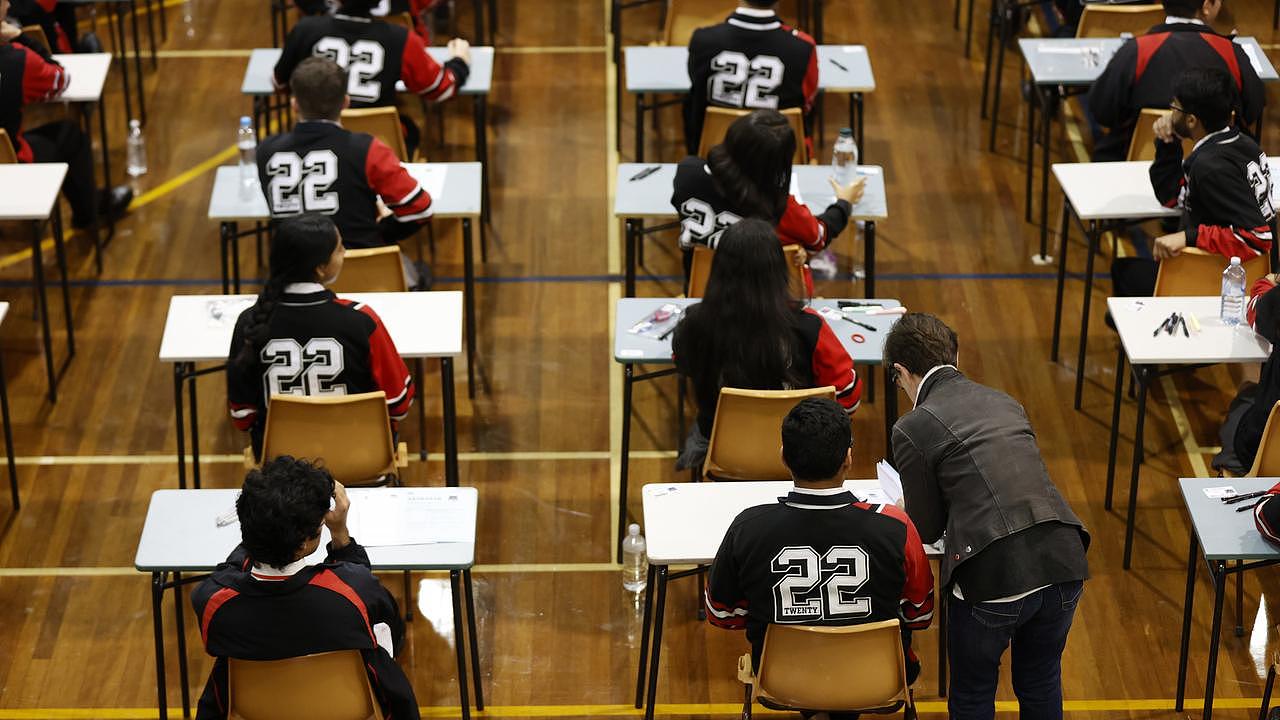 Students sitting for their HSC exams. Picture: Jonathan Ng