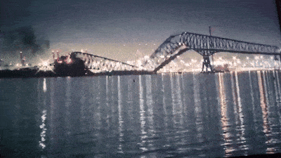 1死6失踪！美国著名大桥被巨轮撞垮，半分钟断成4截，坍塌画面曝光（视频/组图） - 3