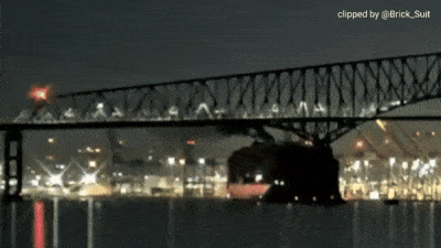 1死6失踪！美国著名大桥被巨轮撞垮，半分钟断成4截，坍塌画面曝光（视频/组图） - 5