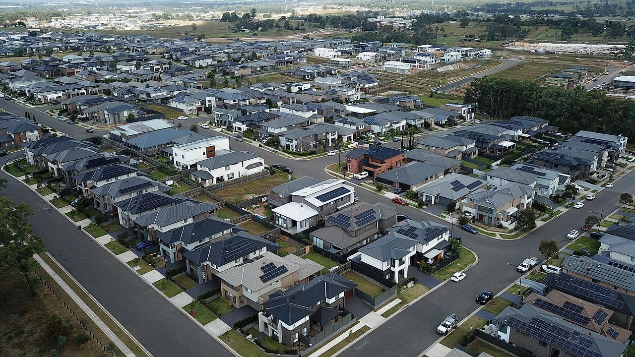 At Box Hill, houses have arrived before infrastructure needed to make the suburb into a community. Picture: Jonathan Ng.