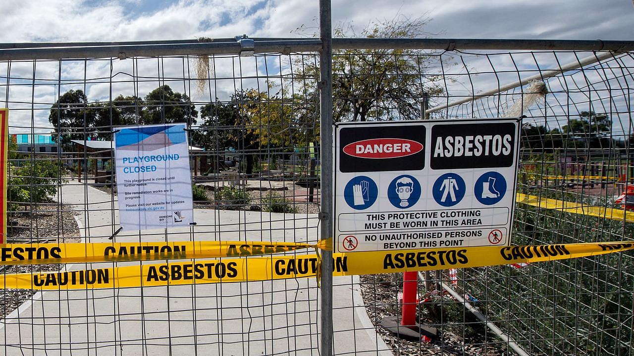 Asbestos has been found at a second Melbourne playground, just days after another park was shut down. Picture: NCA NewsWire / Nicki Connolly