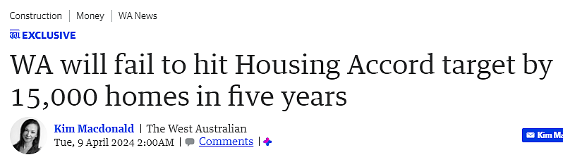 西澳住房缺口达15000套！建筑工人短缺，材料成本上涨，政府住房目标岌岌可危（图） - 1