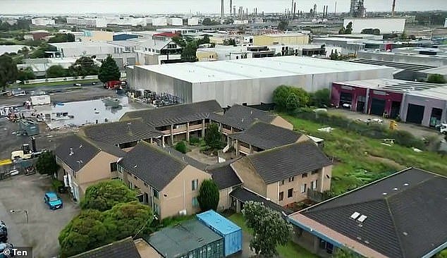 More than 100 residents call the Techno Park estate home, which is in the middle of an industrial area