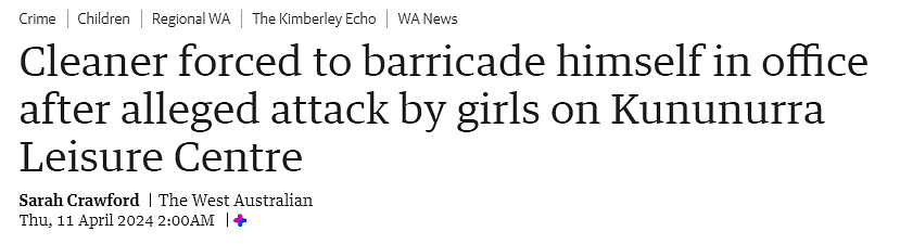 画面太疯狂！西澳健身房遭三名女孩硬闯，扔石块、打砸玻璃，清洁工为自保躲房间（组图） - 1