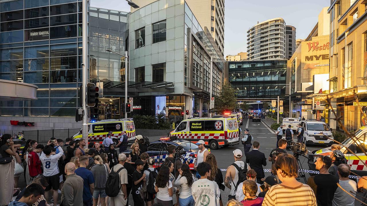 A major police operation was enacted after the stabbings at Sydney’s Westfield Bondi after multiple people were stabbed on Saturday afternoon. Picture: NCA NewsWire / Monique Harmer