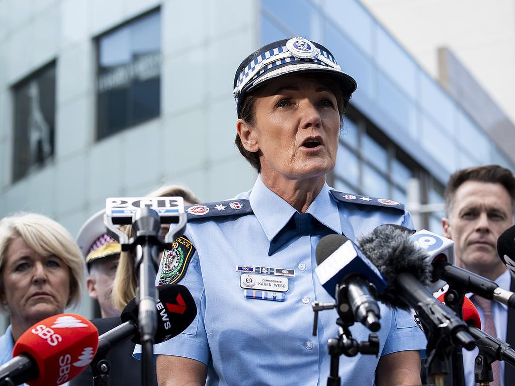 NSW Police Commissioner Karen Webb said the Bondi Junction attacker obviously targeted women. Picture: NCA NewsWire / Monique Harmer