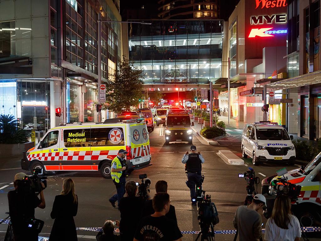 Shoppers at the Melton centre were on high alert already after the horrific events which unfolded at Westfield Bondi on Saturday. Picture: Max Mason-Hubers