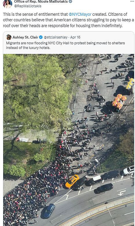 听闻“露面就发绿卡”，上千非裔“包围”纽约市议会厅！马斯克为合法移民发声（组图） - 15