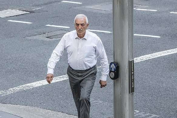Steve Nassif walks into Downing Centre court this week, charged over the Northwood mansion fire.