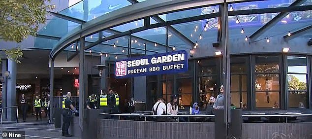 The young man was stabbed outside Seoul Kitchen at Highpoint Shopping Centre in Melbourne 's west on Sunday afternoon