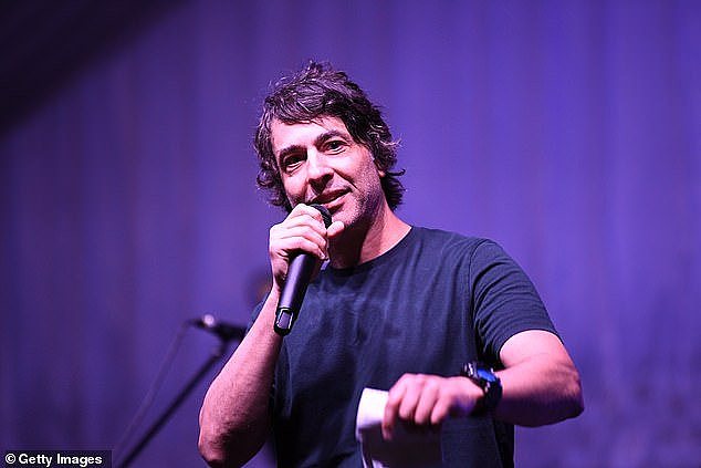 A festival attendee claimed Arj Barker (above) 'badgered' the breastfeeding woman who was on a night out with her sister