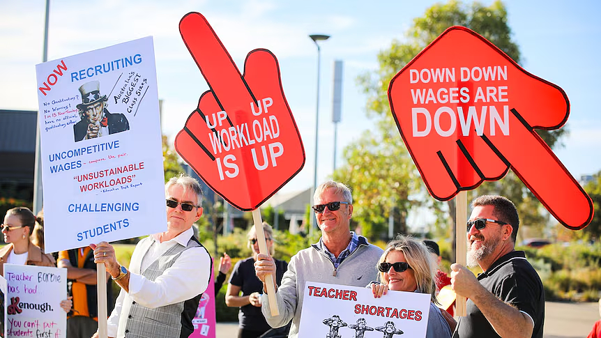 今天，西澳数千教师停课罢工！争取加薪和改善工作条件（组图） - 2