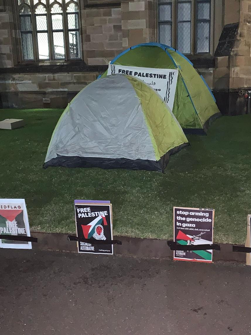 美国高校亲巴运动蔓延至澳洲！悉尼大学出现“加沙团结营地”，绿党议员表支持（组图） - 6