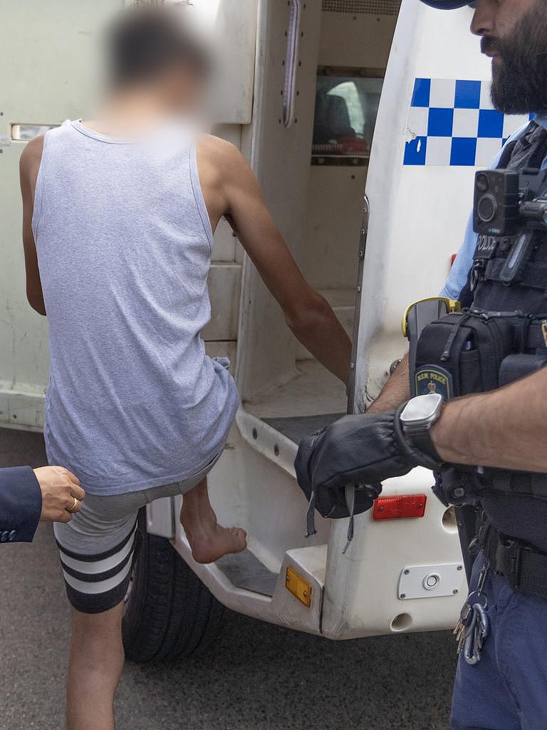 One of the seven people arrested. Picture: NSW Police